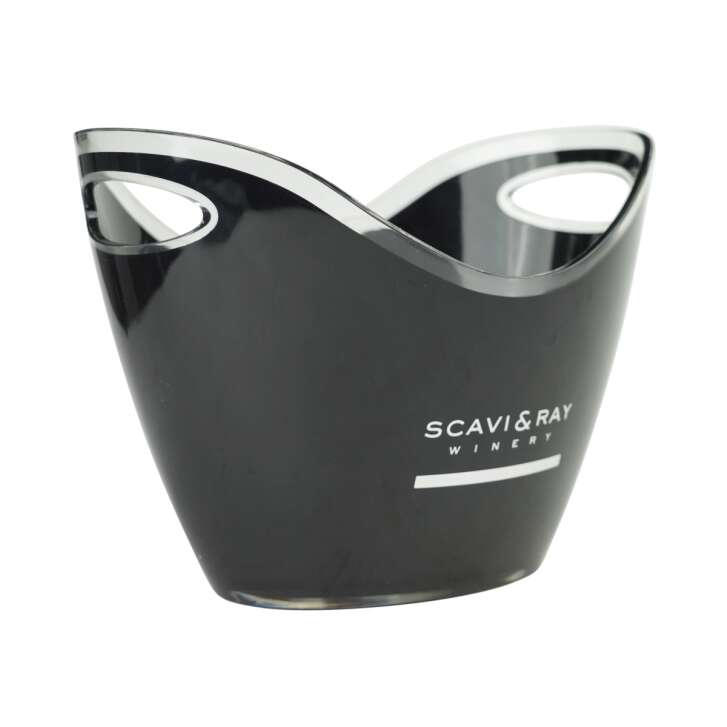 Scavi & Ray Sparkling Wine Cooler Single Matt Black Small Used Ice Cubes Bottles