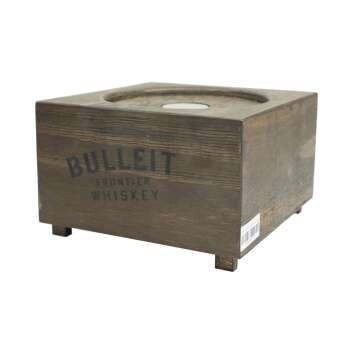 Bulleit Whiskey Glorifier Wooden Box with Lamp Display...