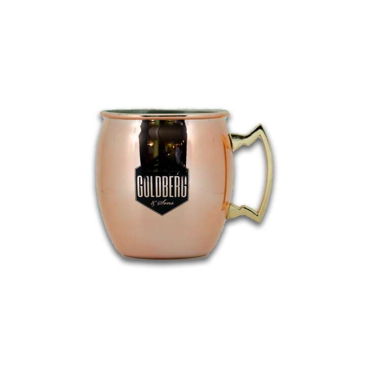1x Goldberg Mixer copper mug black lettering