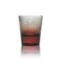 6x Bacardi Glass 4cl Shot Short Stamper Contour Glasses Fuego Gastro Pub Bar
