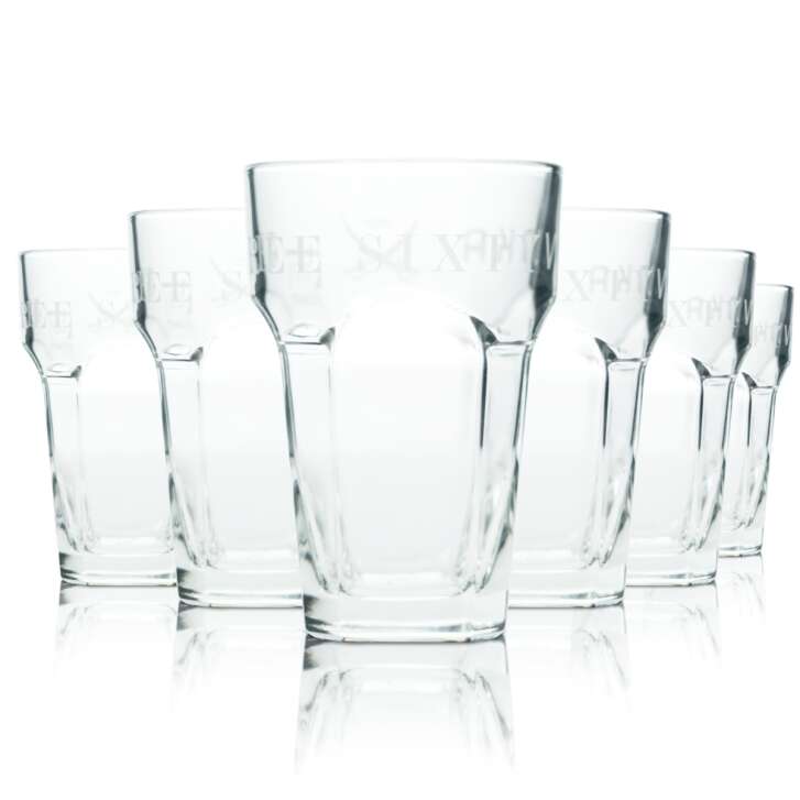 6x Three Sixty Vodka Glass 0,2l Longdrink Cocktail Glasses Bar Gastro Tumbler Eich