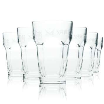 6x Three Sixty Vodka Glass 0,2l Longdrink Cocktail...