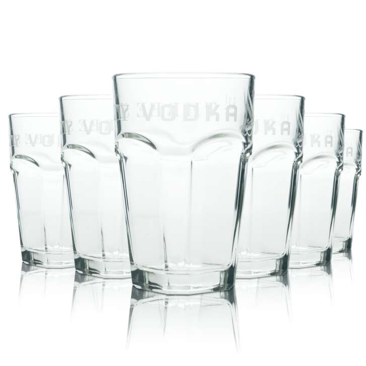 6x Three Sixty Vodka Glass 0,3l Longdrink Cocktail Glasses Bar Gastro Tumbler Eich