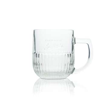 Budweiser beer glass 0,5l mug relief contour glasses...