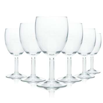 6x Rhodius water glass 0.2l goblet tulip flute glasses...