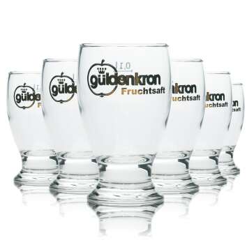 6x Güldenkron juice glass 0,1l goblet tulip glasses...
