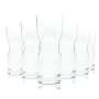 6x Afri Cola soft drink glass 0.3l tumbler long drink glasses contour Gastro Limo