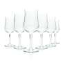6x Staatl. Fachingen water glass 0.2l goblet flute tulip glasses mineral soda Heil
