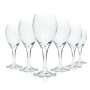 6x Apollinaris water glass 0.1l flute goblet tulip glasses mineral soda fizz