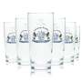 6x Starnberger Brauhaus beer glass 0,3l mug brewery glasses gastro bar