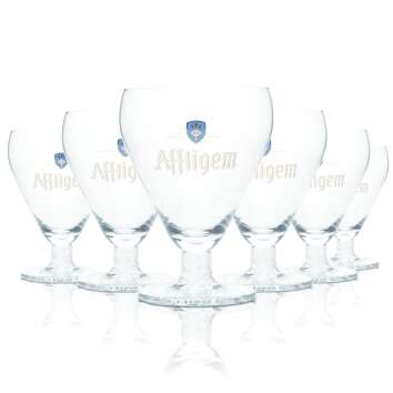 6x Affligem beer glass 0.3l goblet tulip goblet glasses...