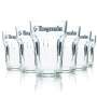 6x Hoegaarden Beer Glass 0,25l Mug Goblet Glasses Gastro Bar Pub Wit Pint