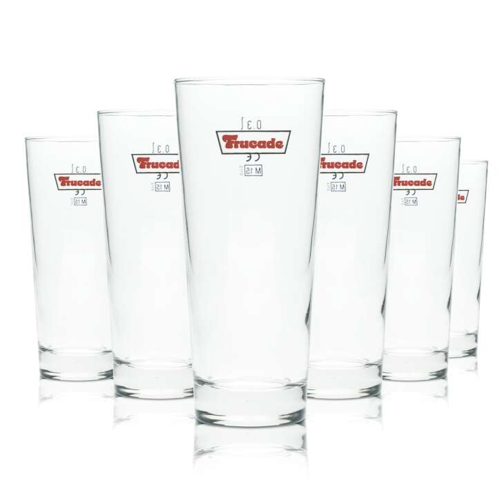 6x Frucade Softdrink Glass 0,3l Tumbler Longdrink Mix Home Limo Glasses Gastro