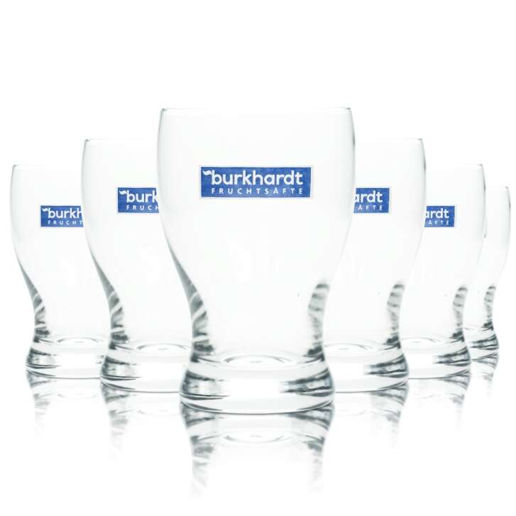 6x Burkhardt Juice Glass 0.1l Tasting Glasses Fruit Alb Spritzer