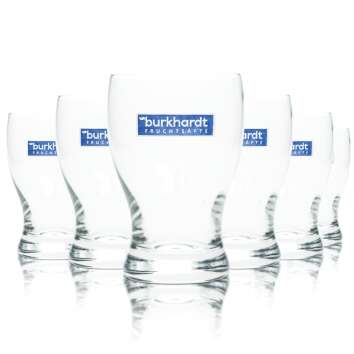 6x Burkhardt Juice Glass 0.1l Tasting Glasses Fruit Alb...
