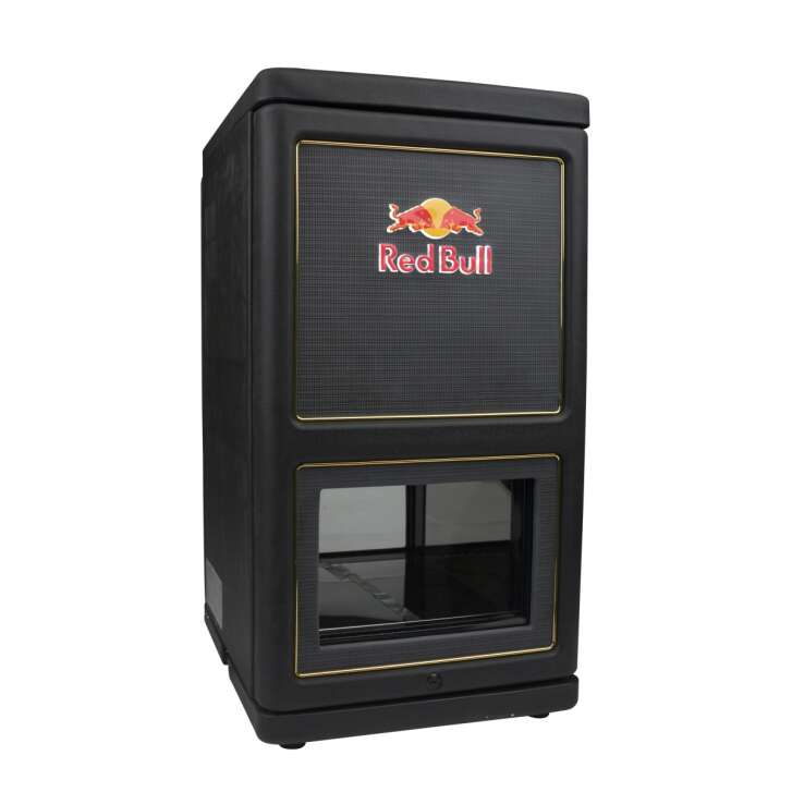 Red Bull Fridge DJ Cooler Amplifier Fridge LED Gastro Rare black cans