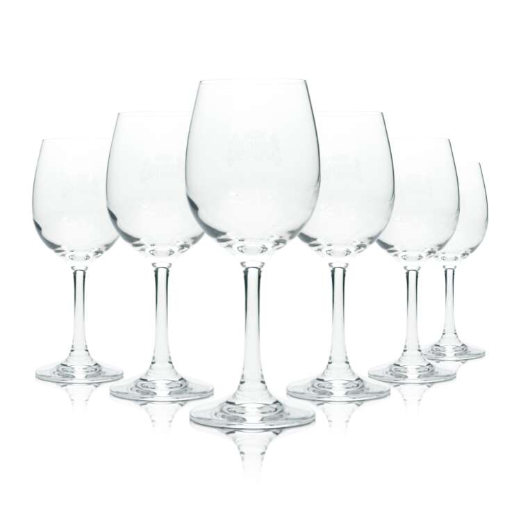 6x Stölzle Wine Glass 0,2l Lausitz Red White Style Goblet Balloon Glasses Chardonnay