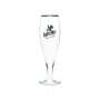 6x Hasseröder beer glass 0.3l goblet tulip goblet Allegro gold rim glasses Gastro