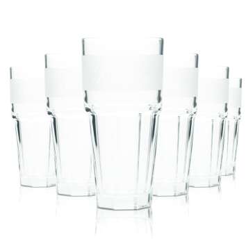 6x Ballantines Whiskey Glass 0,3l Longdrink Frosted...