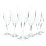 6x Bad Pyrmonter water glass 0.2l style tulip flute glasses Mineral Heil Quelle