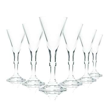 6x Zwieser Glass 5cl Pointed Goblet Style Glass Schnapps...