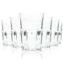 6x Southern Comfort whiskey glass 0.3l long drink contour glasses bourbon liqueur bar
