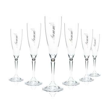 6x Mumm sparkling wine glass 0,1l flute bowl Prosecco...