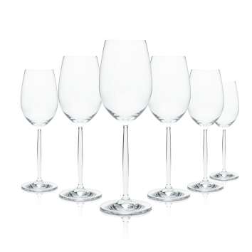 6x Devaux champagne glass 0,2l flute bowl wine style...