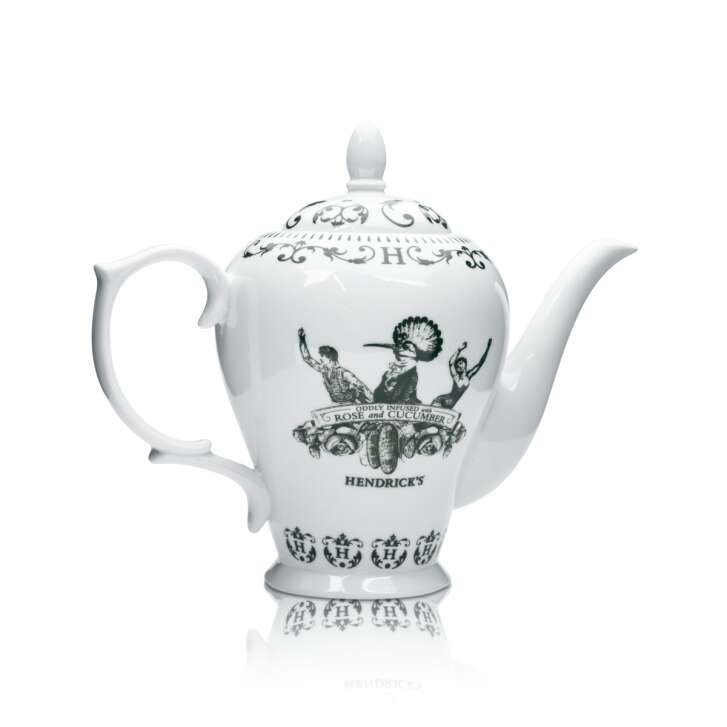 Hendricks Gin Jug 0,5l Handle Tea Pot Glasses Cup Tea Cup English Britain