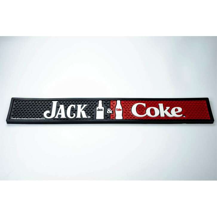 1x Jack Daniels Whiskey bar mat Jack and Coke