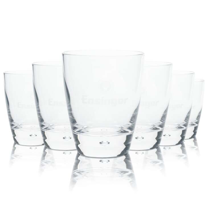 6x Ensinger water glass 0.2l bubble tumbler mug mineral soda glasses sports bar