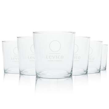 6x Levico water glass 0.2l tumbler tumbler soda mineral...