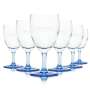6x Prima Aqua water stemware 0.1l goblet tulip flute rare mineral soda glasses
