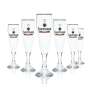 6x Clausthaler glass 0,2l goblet tulip non-alcoholic glasses beer brewery gastro bar