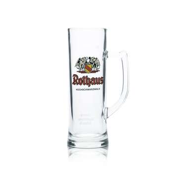 1 Rothaus beer glass 0,5l mug "Badner-Seidel"...