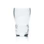 6x Granini Glass 0,1l Tumbler Contour Relief Juice Glasses Calibrated Gastro Bar