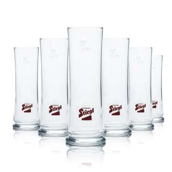 6 Stiegl beer glass 0,3l mug/bar Sahm new