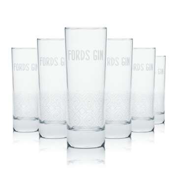 6x Fords Gin Longdrink Glass 0,3l Tumbler Tonic Cocktail...
