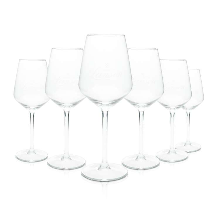 6x Lanson stemmed glass 0.3l goblet wine champagne glasses cocktail aperitif gastro