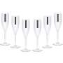 6x Scavi & Ray sparkling wine plastic glass 0.1l flute prosecco champagne glasses acrylic