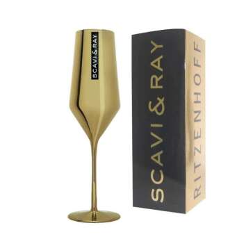 Scavi & Ray champagne glass 0.1l flute goblet gold...