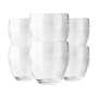 6x Acqua Morelli water glass 0.25l tumbler contour premium glasses mineral relief