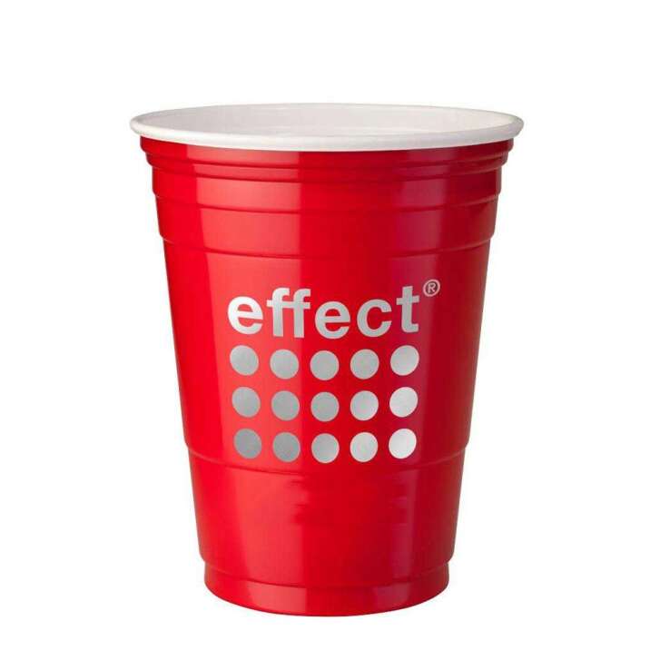 Effect plastic glass 0.3l reusable cup Red-Cup beer pong glasses Beer Energy