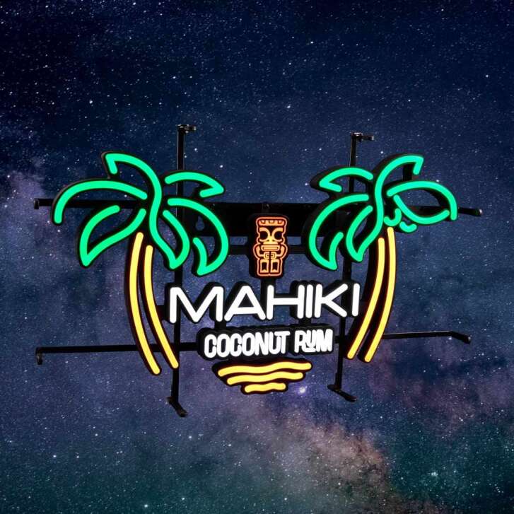 Mahiki neon sign LED neon sign palm island indoor dimmable display