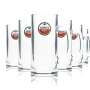 6x Amstel Glass 0.5l Mug Seidel Tankard Jug Jar Glasses Beer Gastro Bar Pub NL